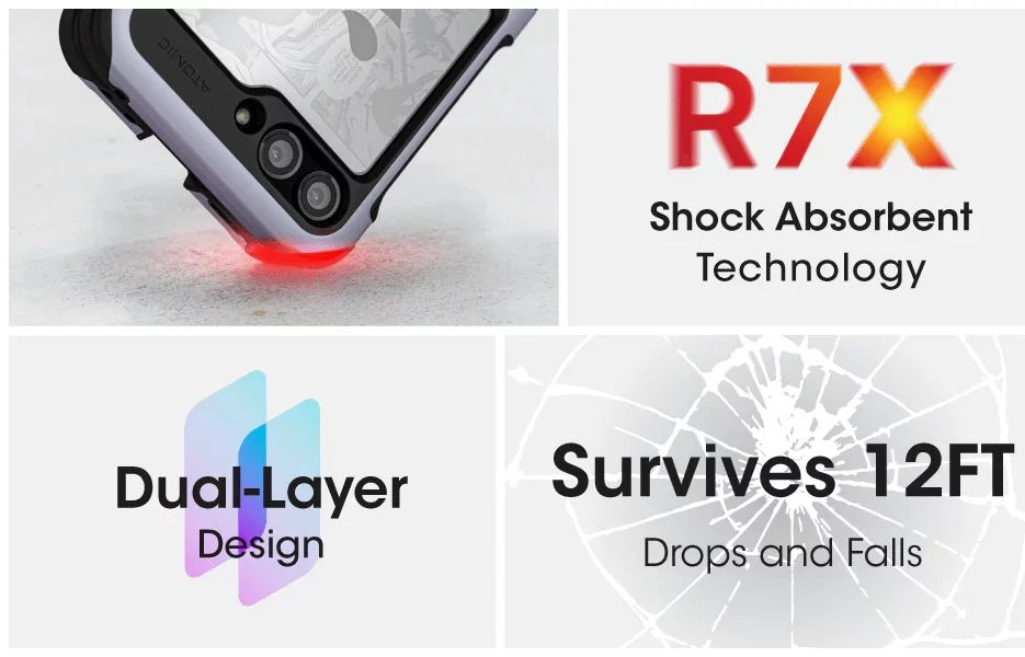 Ghostek ATOMIC slim Samsung Galaxy Z Flip5 Case Prismatic