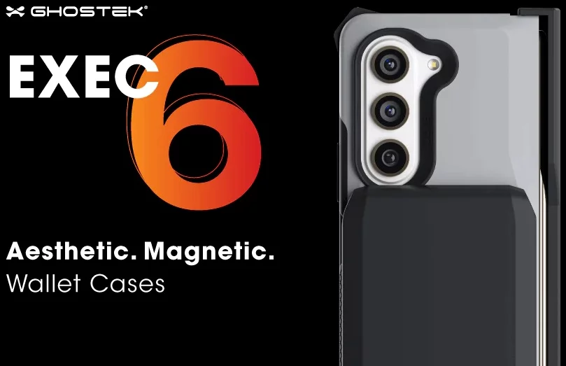 Ghostek EXEC Samsung Galaxy Z Fold5 Case Wallet Grey