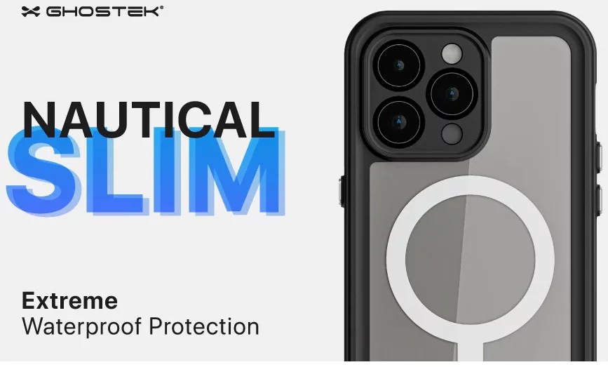 Ghostek Nautical Slim Apple iPhone 15 Plus Waterproof Case Clear