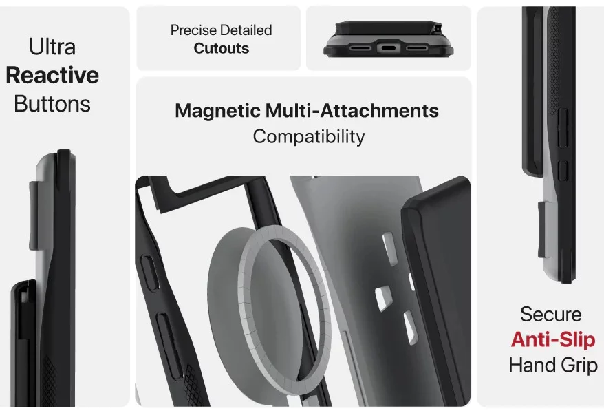 Ghostek Exec Google Pixel 8 Wallet Case Black