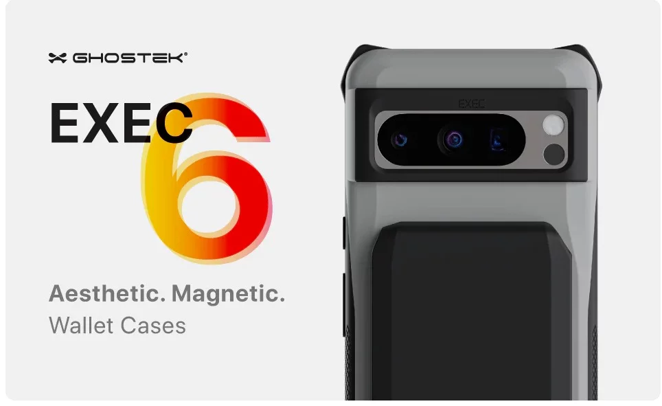 Ghostek Exec Google Pixel 8 Pro Wallet Case Grey