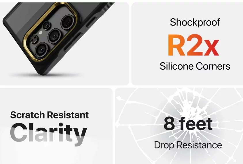 Ghostek Covert7 Clear Ultra-Thin Clear Case for Samsung Galaxy S24