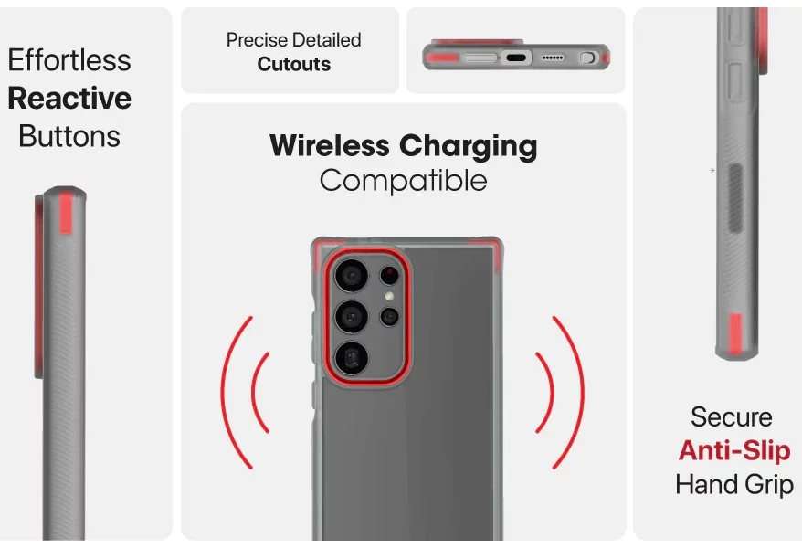 Ghostek Covert7 Smoke Ultra-Thin Clear Case for Samsung Galaxy S24