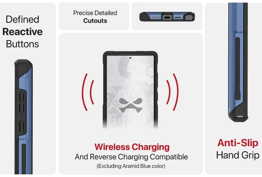 Ghostek Atomic Slim 4 Prismatic Aluminum Case for Samsung Galaxy S24 Plus