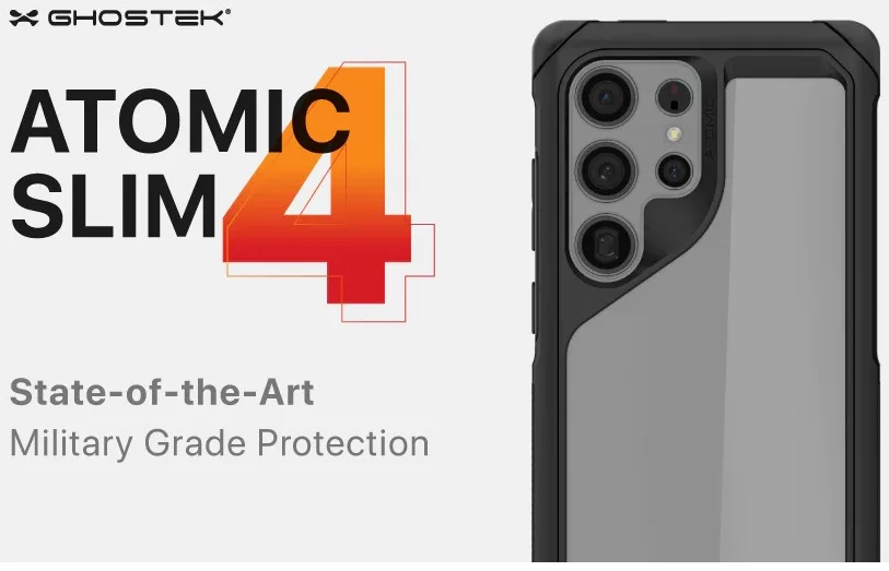 Ghostek Atomic Slim 4 Red Aluminum Case for Samsung Galaxy S24 Ultra