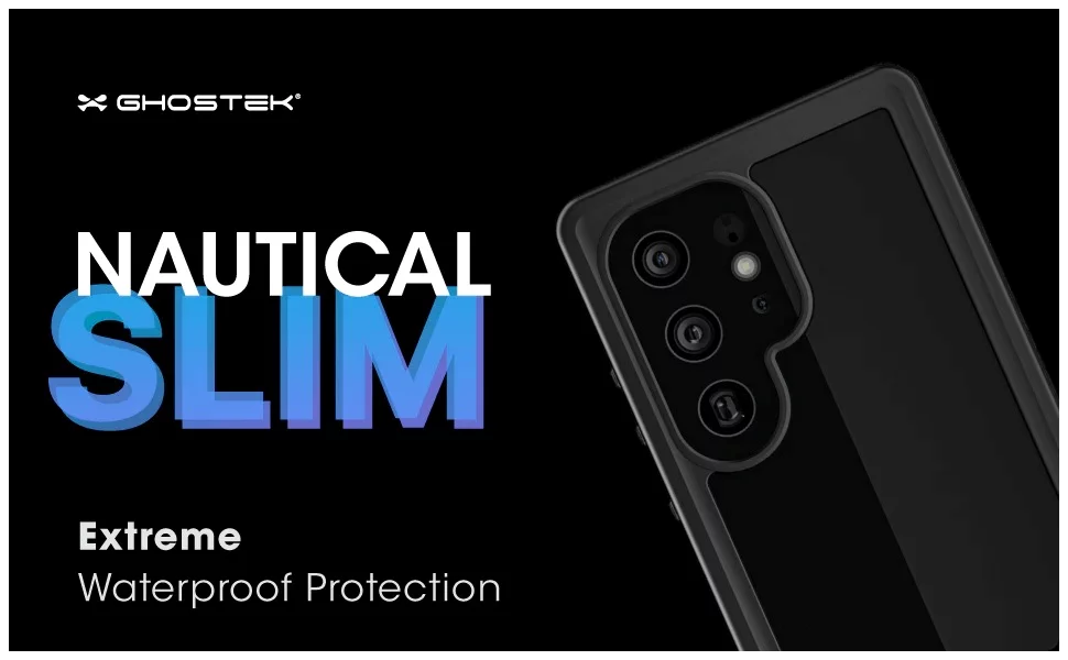 Ghostek Nautical Slim Black Extreme Waterproof Case for Galaxy S24 Plus