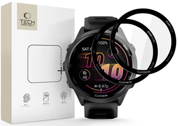 TECH-PROTECT GLASS FLEX+ 2-KOS GARMIN FORERUNNER 970 / 570 (47 MM) ČRN (5906302368457)  