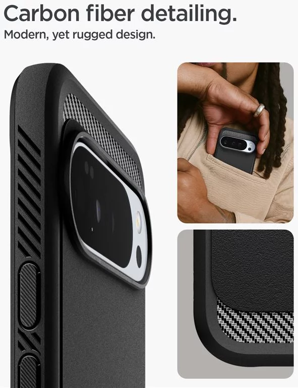 Spigen Rugged Armor MagSafe, matte black Google Pixel 10 Pro XL