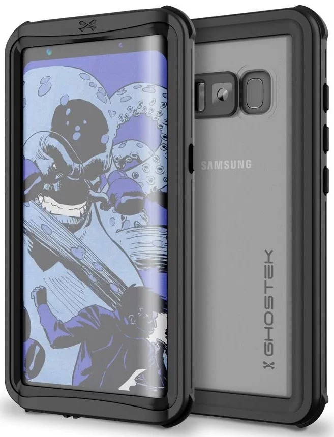 Banishment display Elaborate Kryt Ghostek - Samsung Galaxy S8 Waterproof Case Nautical Series, Black  (GHOCAS620)