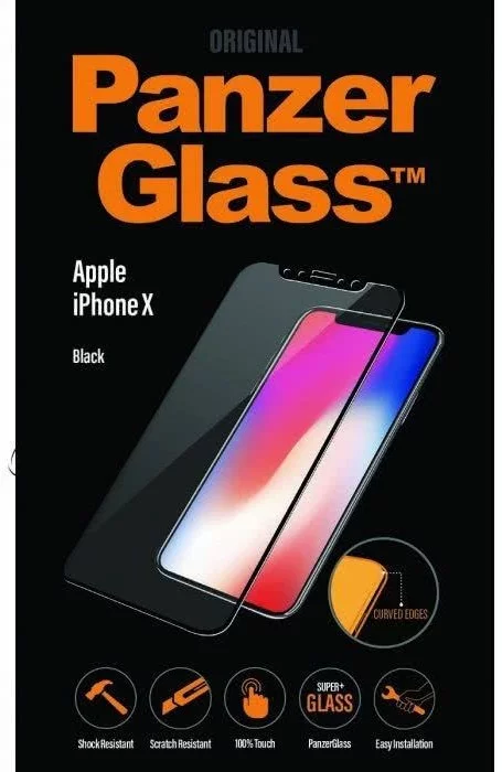 Levně Ochranné sklo PanzerGlass Premium pre iPhone X/XS, 5.7" 2017 - Black (2623)