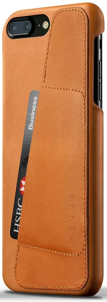 Kryt MUJJO Leather Wallet Case for iPhone 8 Plus / 7 Plus - Tan (MUJJO-CS-071-TN) 