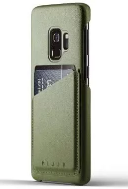 Kryt MUJJO Full Leather Wallet Case for Galaxy S9 - Olive (MUJJO-CS-100-OL) 