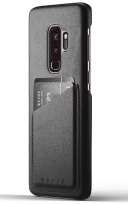 Huse MUJJO din piele completa portofel caz pentru Galaxy S9 Plus - negru (MUJJO-CS-101-BK)