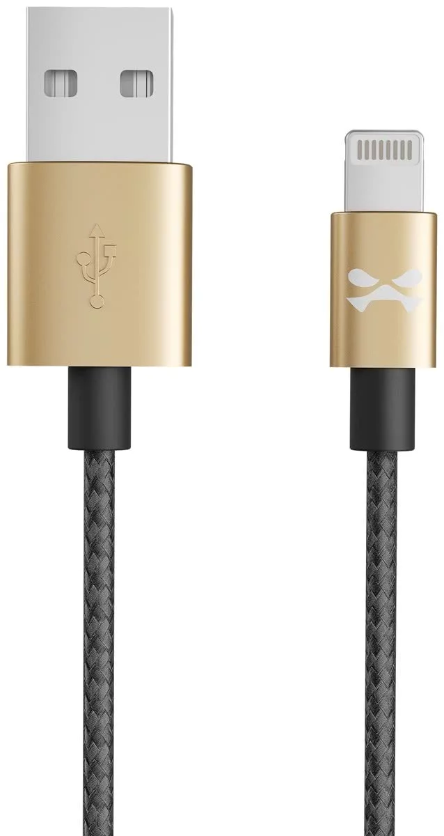 Kabel Ghostek - NRGline Apple Lightning 0,9m , Black/Gold (GHOCBL014)
