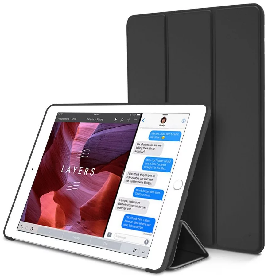Levně Pouzdro TECH-PROTECT - SMARTCASE for iPad Air 2, Black
