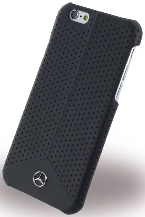 Huse Mercedes-Benz - Perforated Leather Hard Cover/ Hard Case - Apple iPhone 6/6s (MEHCP6PEBK)