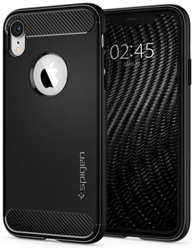 SPIGEN - Carcasă iPhone XR, armură robustă, negru mat (064CS24871)