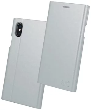 Beeyo Book Grande case for Huawei P Smart, Silver