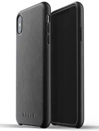 Levně Kryt MUJJO Full Leather Case for iPhone Xs Max - Black (MUJJO-CS-103-BK)