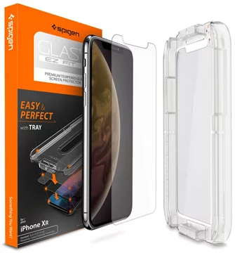 SPIGEN Apple iPhone XR ecran protector sticlă.TR EZ FIT (064GL24818)