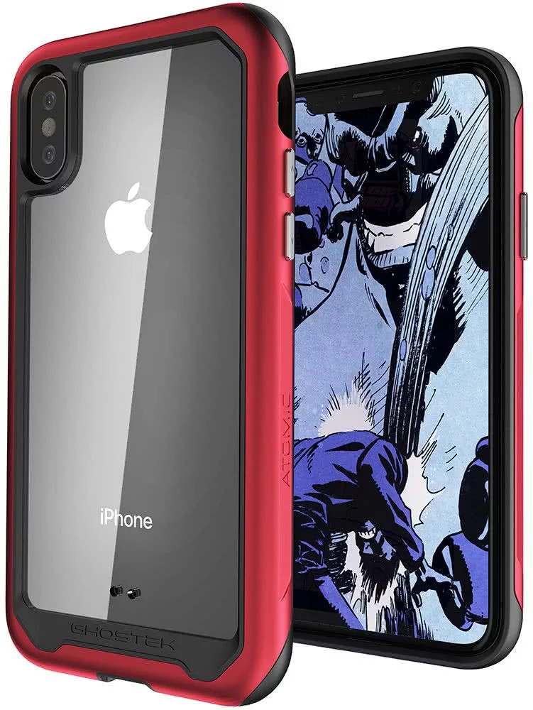 Huse Ghostek - Carcasă Apple iPhone XS Max Atomic Slim Seria 2, roșie (GHOCAS1040)