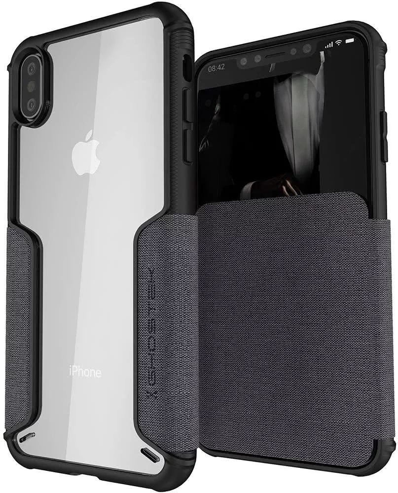 E-shop Kryt Ghostek - Apple iPhone XS Max Wallet Case Exec 3 Series, Gray (GHOCAS1071)