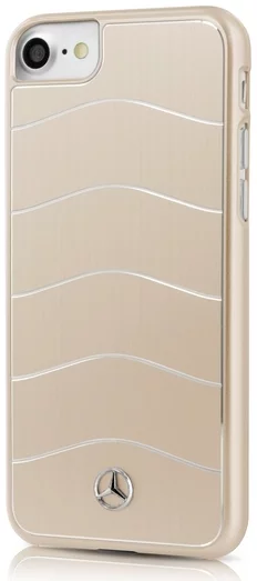 Huse Mercedes - Apple iPhone 7 Hard Case Wave Line Aluminum - Gold (MEHCP7CUSALGO)