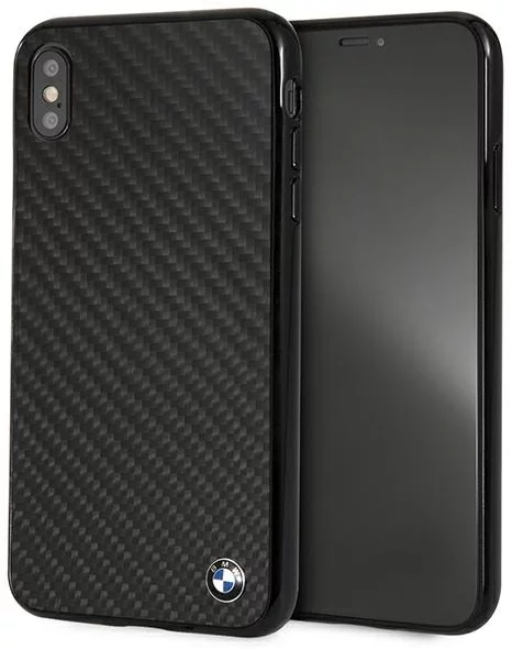 E-shop Kryt BMW - Apple iPhone XS Max Siganture-Carbon Hardcase - Black (BMHCI65MBC)