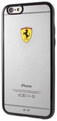 Levně Kryt Ferrari - Racing Hard Case Apple iPhone 6/6s - Transparent (FEHCP6BK)