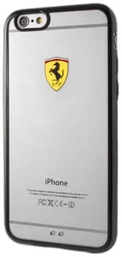 Ferrari - Racing Hard Case Apple iPhone 6/6s Plus - Transparent (FEHCP6BK)