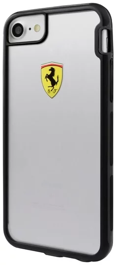Levně Kryt Ferrari - Racing Shockproof Hard Case Apple iPhone 7 - Transparent (FEHCP7TR3)