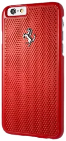 Levně Kryt Ferrari - Perforated Aluminium Hard Case Apple iPhone 6/6s- Red (FEPEHCP6RE)