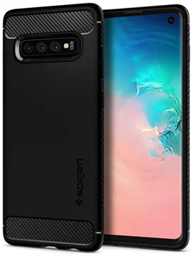 SPIGEN - Samsung Galaxy S10 Case Rugged Armor, Matte Black (605CS25800)