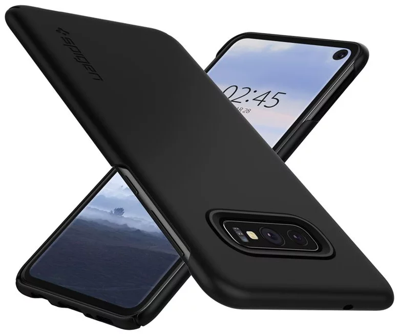 Case SPIGEN Galaxy S10e Case Thin Fit, Black (609CS25829)