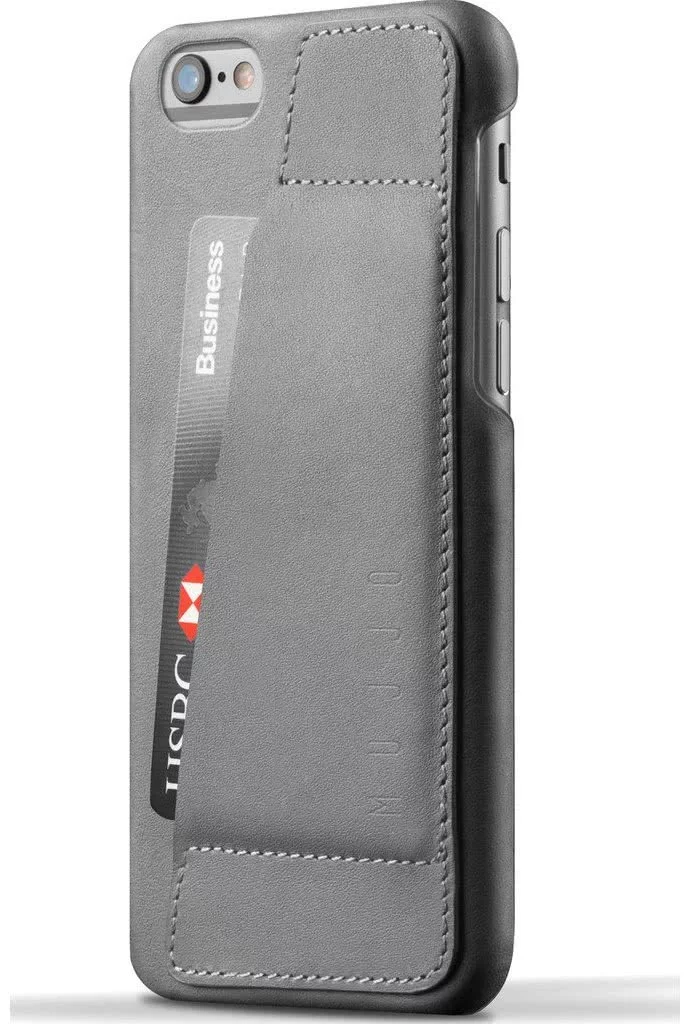 Huse MUJJO Husă portofel din piele 80° pentru iPhone 6 (s) Plus - Gri (MUJJO-SL-084-GY)