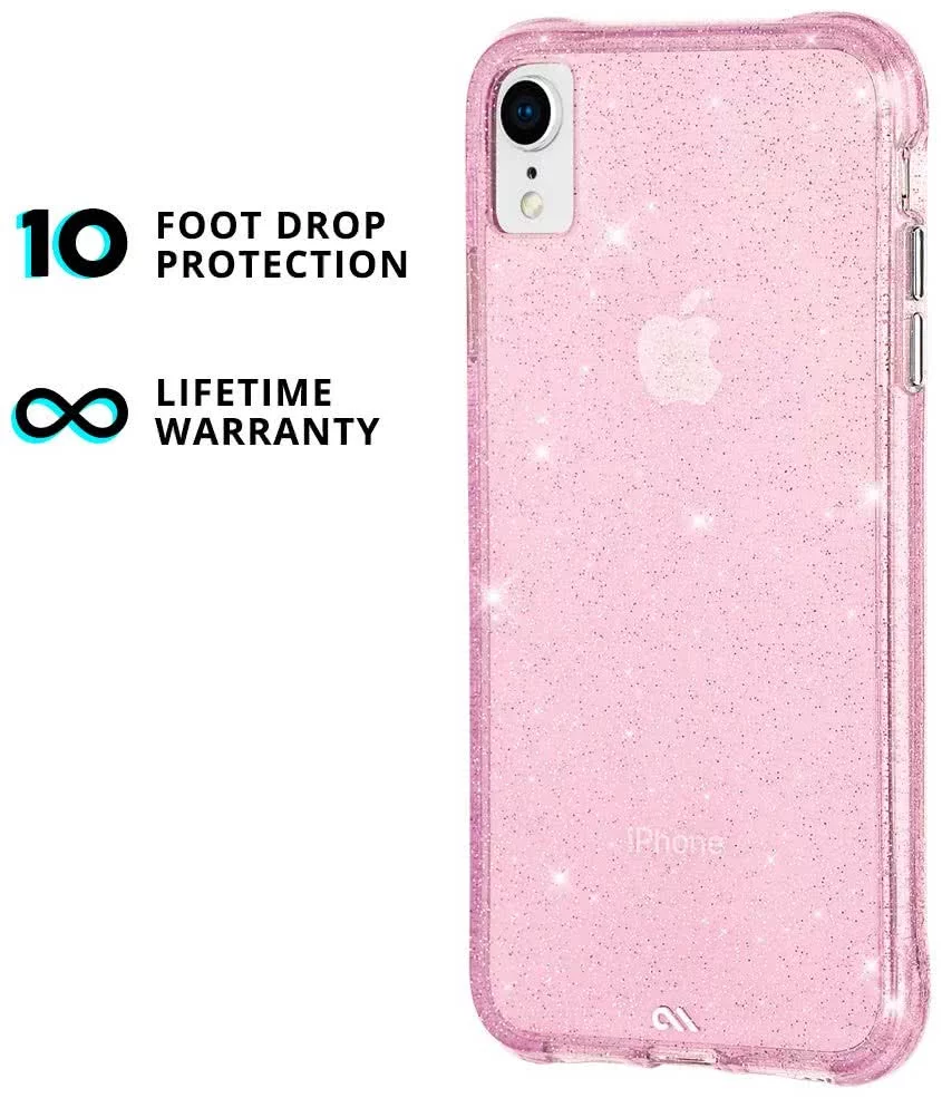 E-shop Kryt Case-Mate Protection Sheer Crystal iPhone XR Blush(CM037982)