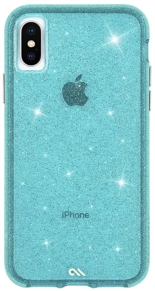 E-shop Kryt CASE-MATE SHEER CRYSTAL TEAL FOR iPhone X/XS (CM037942)