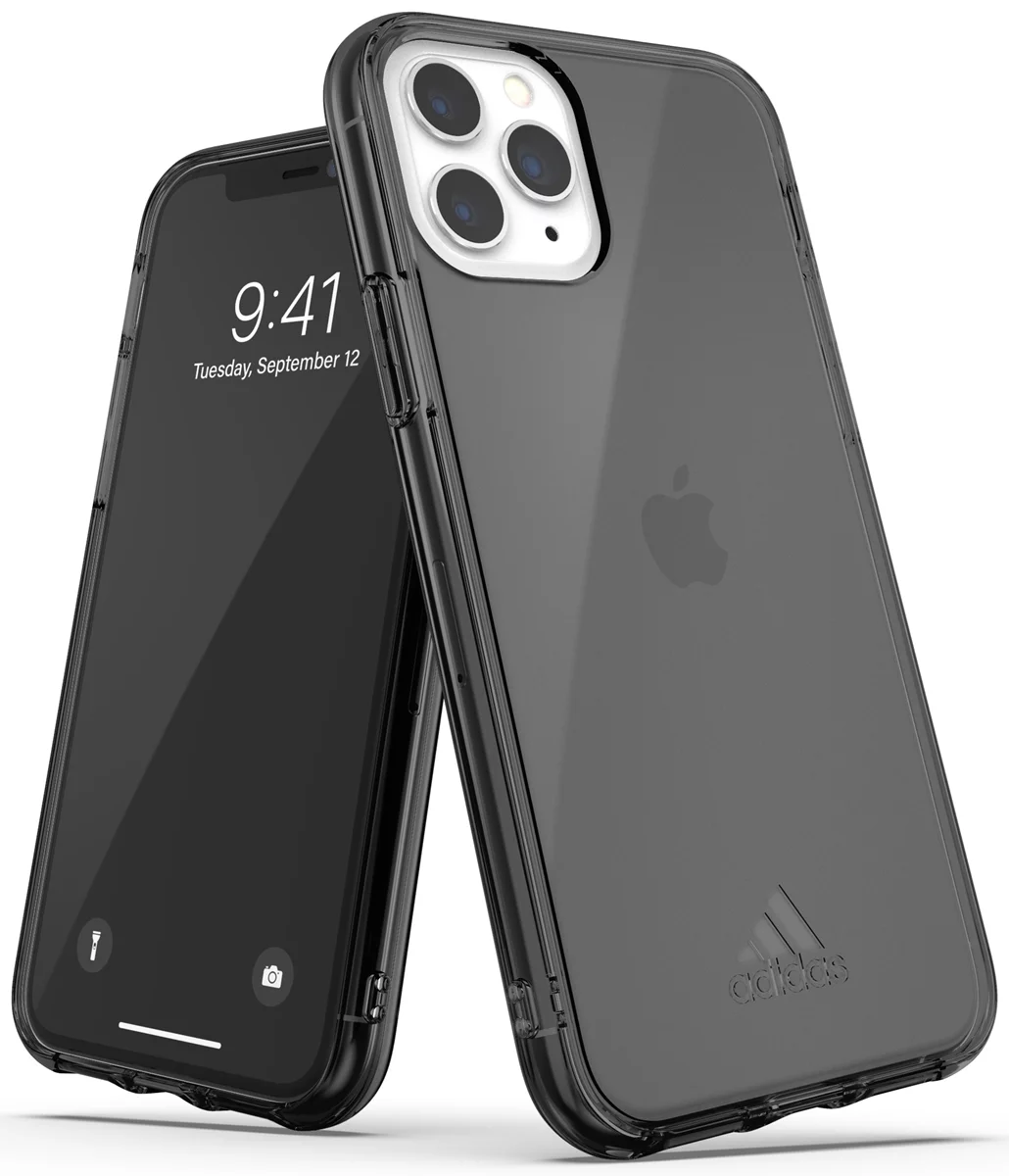 Levně Kryt ADIDAS - Protective Clear Case small logo for iPhone 11 Pro smokey black (36442)