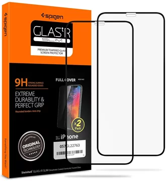 SPIGEN iPhone 11 Pro GLAS.t R SLIM 2-PACK gehärtetes Schutzglas schwarz  