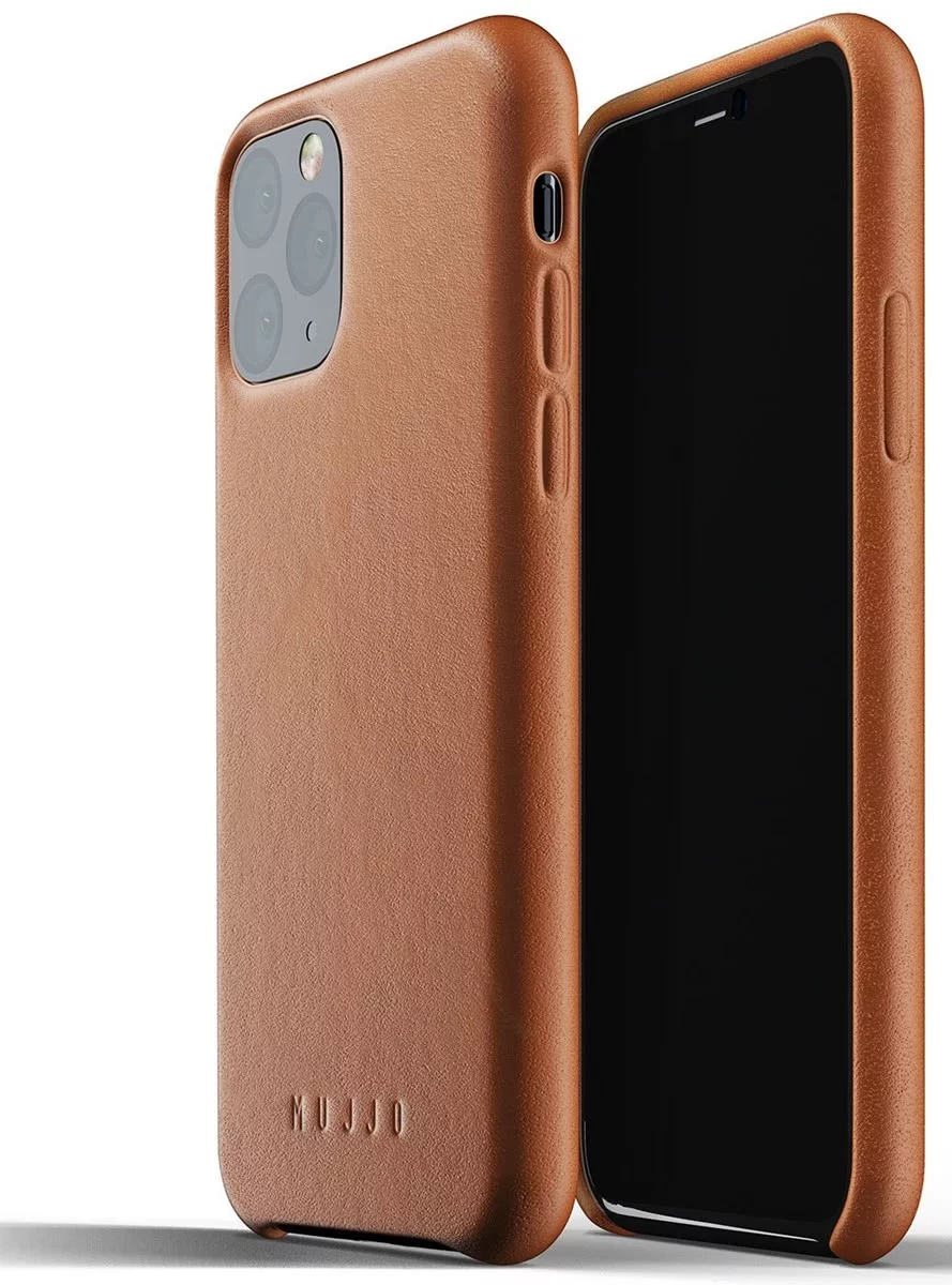 Levně Kryt MUJJO Full Leather Case for iPhone 11 Pro - Tan (MUJJO-CL-001-TN)