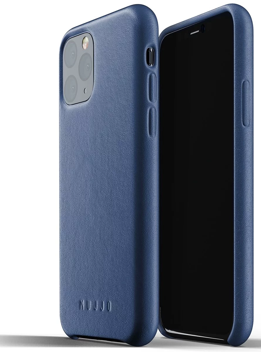 Levně Kryt MUJJO Full Leather Case for iPhone 11 Pro - Monaco Blue (MUJJO-CL-001-BL)
