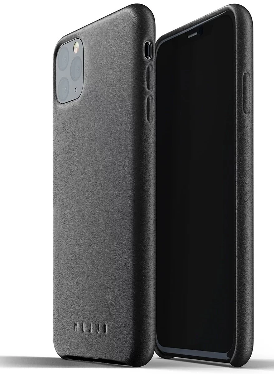 Levně Kryt MUJJO Full Leather Case for iPhone 11 Pro Max - Black (MUJJO-CL-003-BK)