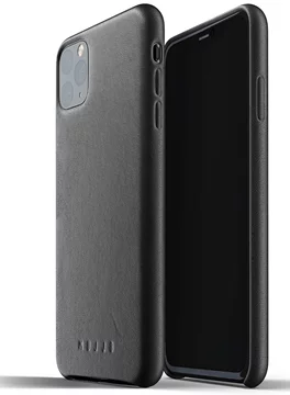 MUJJO edle Lederhülle für iPhone 11 Pro Max - Schwarz (MUJJO-CL-003-BK)  