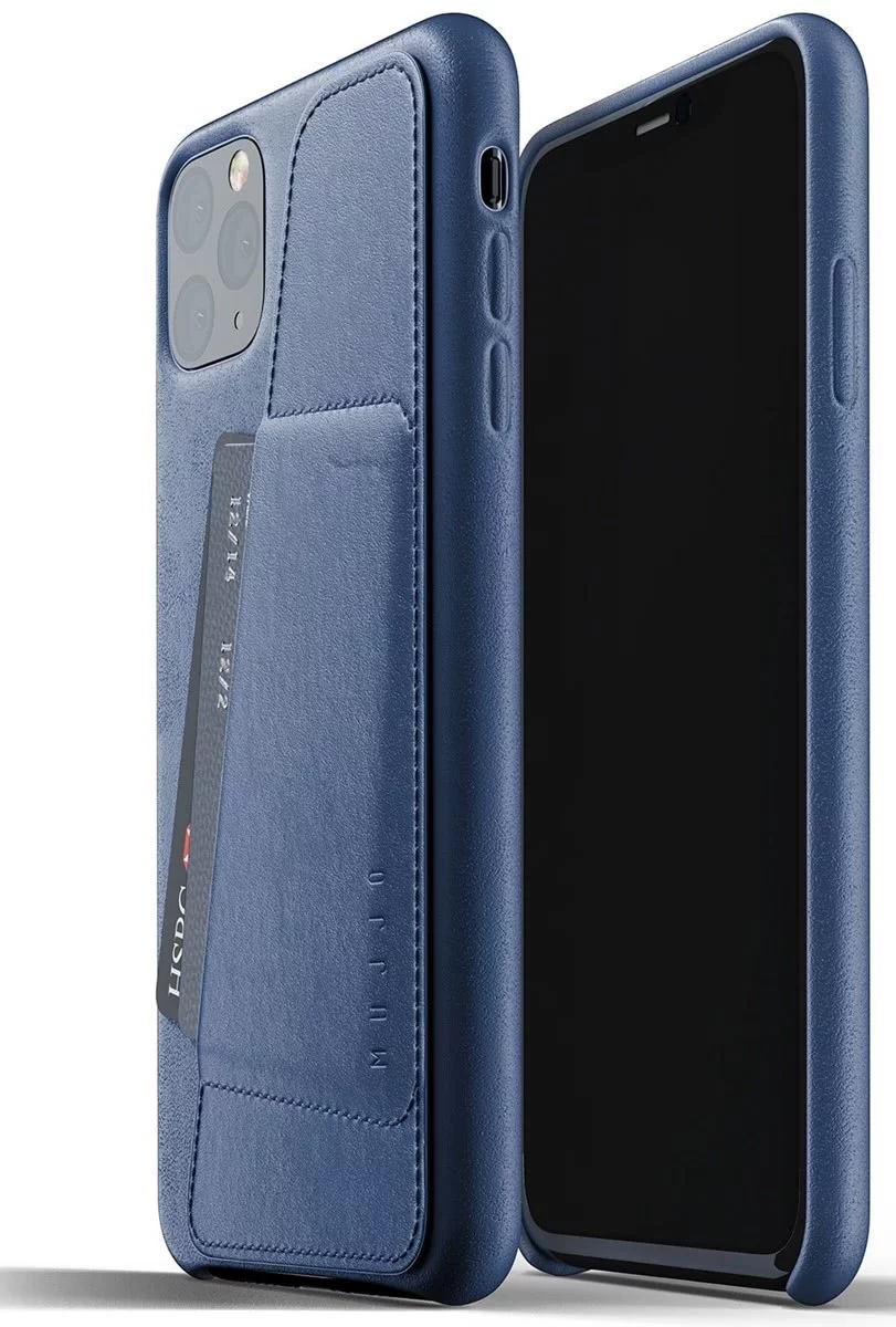 E-shop Kryt MUJJO Full Leather Wallet Case for iPhone 11 Pro Max - Monaco Blue (MUJJO-CL-004-BL)