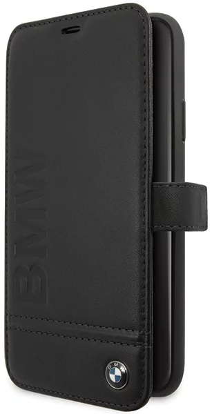 Pouzdro BMW - Apple iPhone 11 Pro Max Wallet Case Black (BMFLBKSN65LLSB)