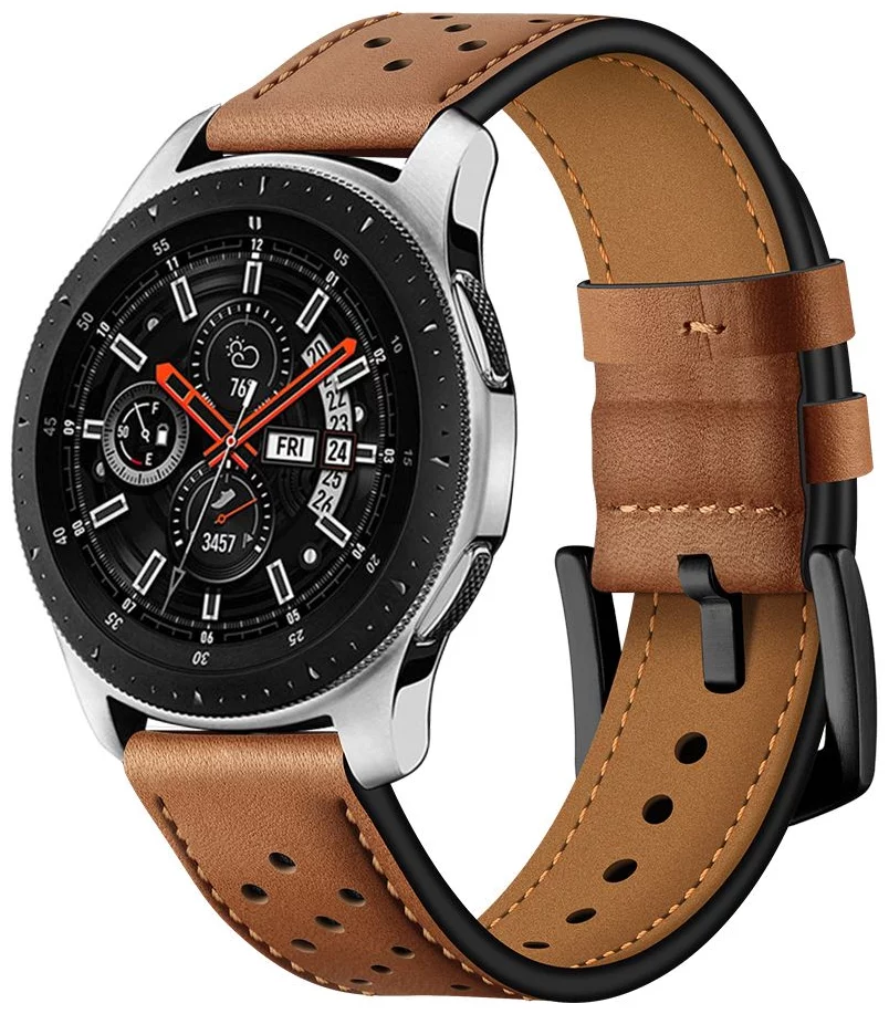 Remienok TECH-PROTECT LEATHER SAMSUNG GALAXY WATCH 46MM BROWN