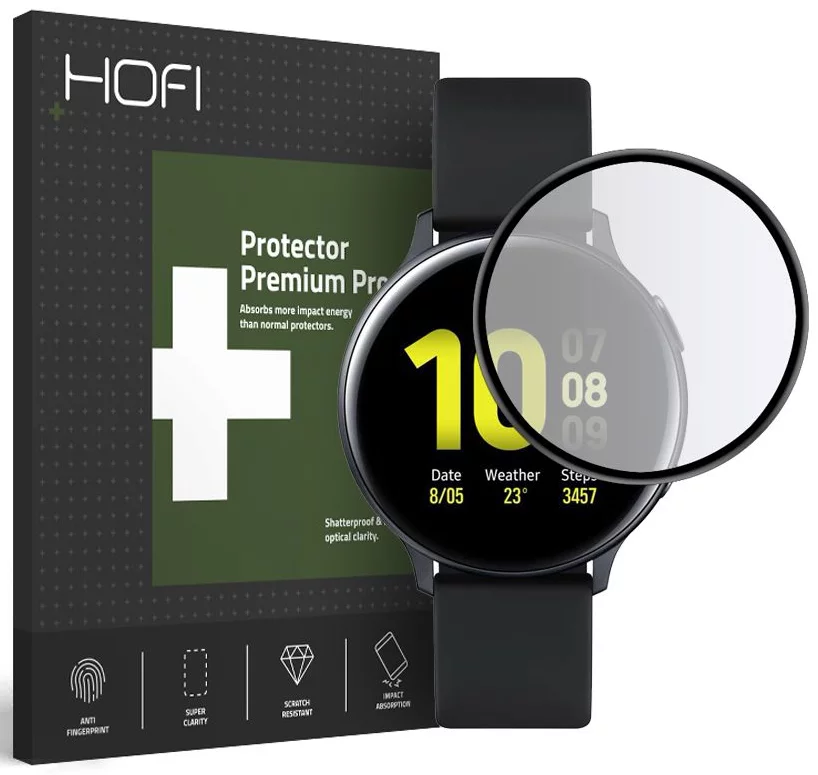 Ochranné sklo HOFI HYBRID GLASS GALAXY WATCH ACTIVE 2 40MM BLACK (5906735416206)