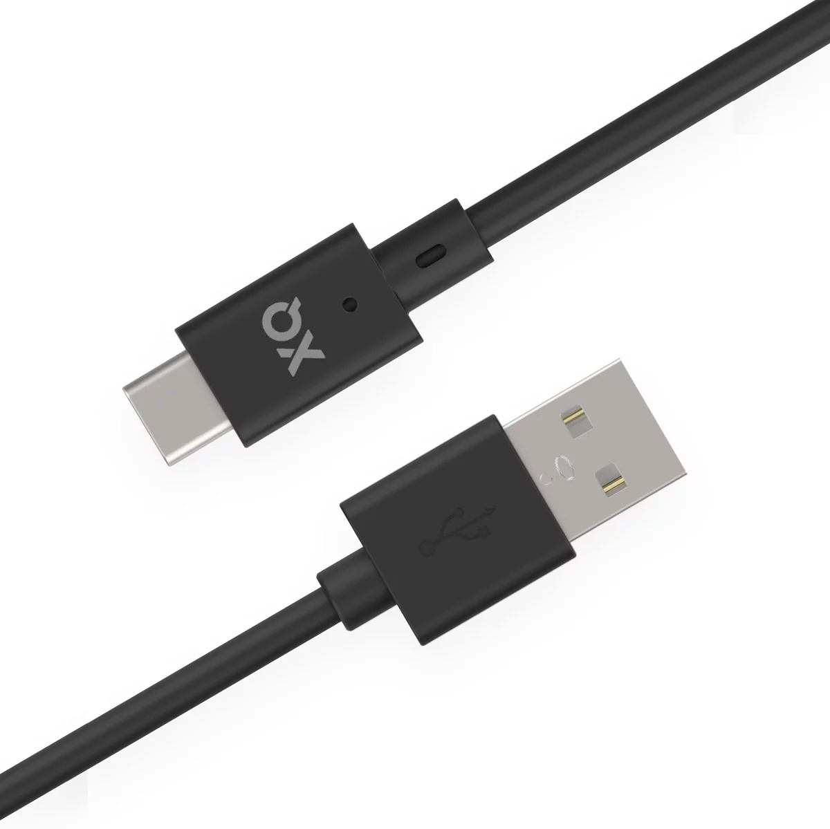 Levně Kabel XQISIT Charge & Sync Type C 2.0 to USB A 150cm black (35593)