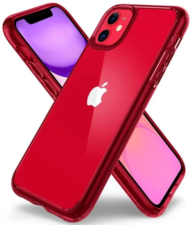 Spigen Ultra Hybrid, Designed for iPhone 11 Case 2019 - Red