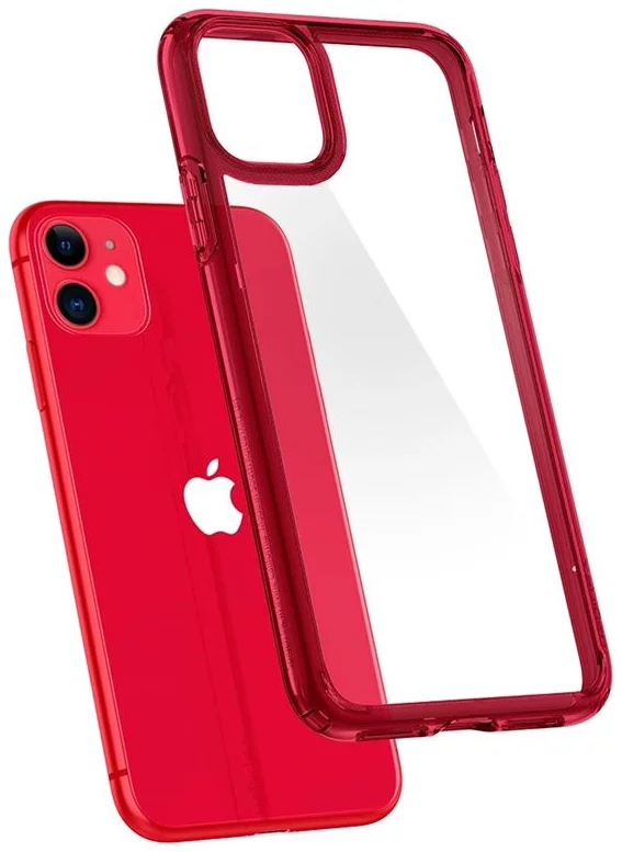 Spigen Ultra Hybrid, Designed for iPhone 11 Case 2019 - Red